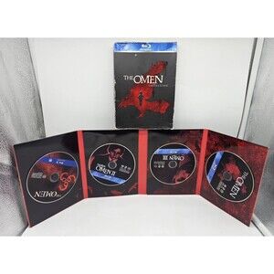 The Omen Collection Blu-ray 4-Disc Box Set Horror Trilogy + Remake